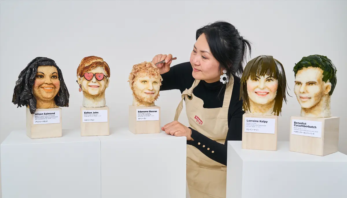 Edible Sushi Art of British Celebrity Portraits