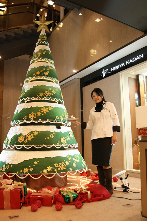 Giant Christmas Tree Cake