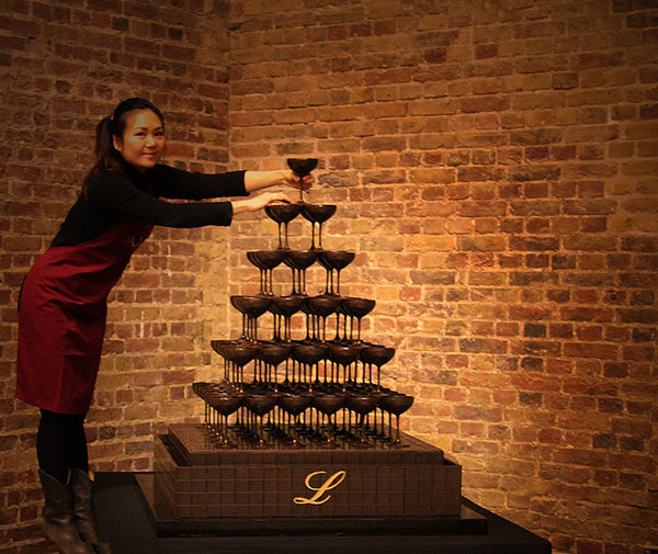 Lindt Champagne Fountain