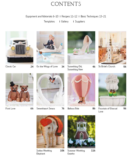 Showstopper Wedding Cakes Book Content