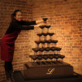 Lindt Champagne Fountain