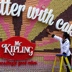 Mr Kipling Edible Billboard